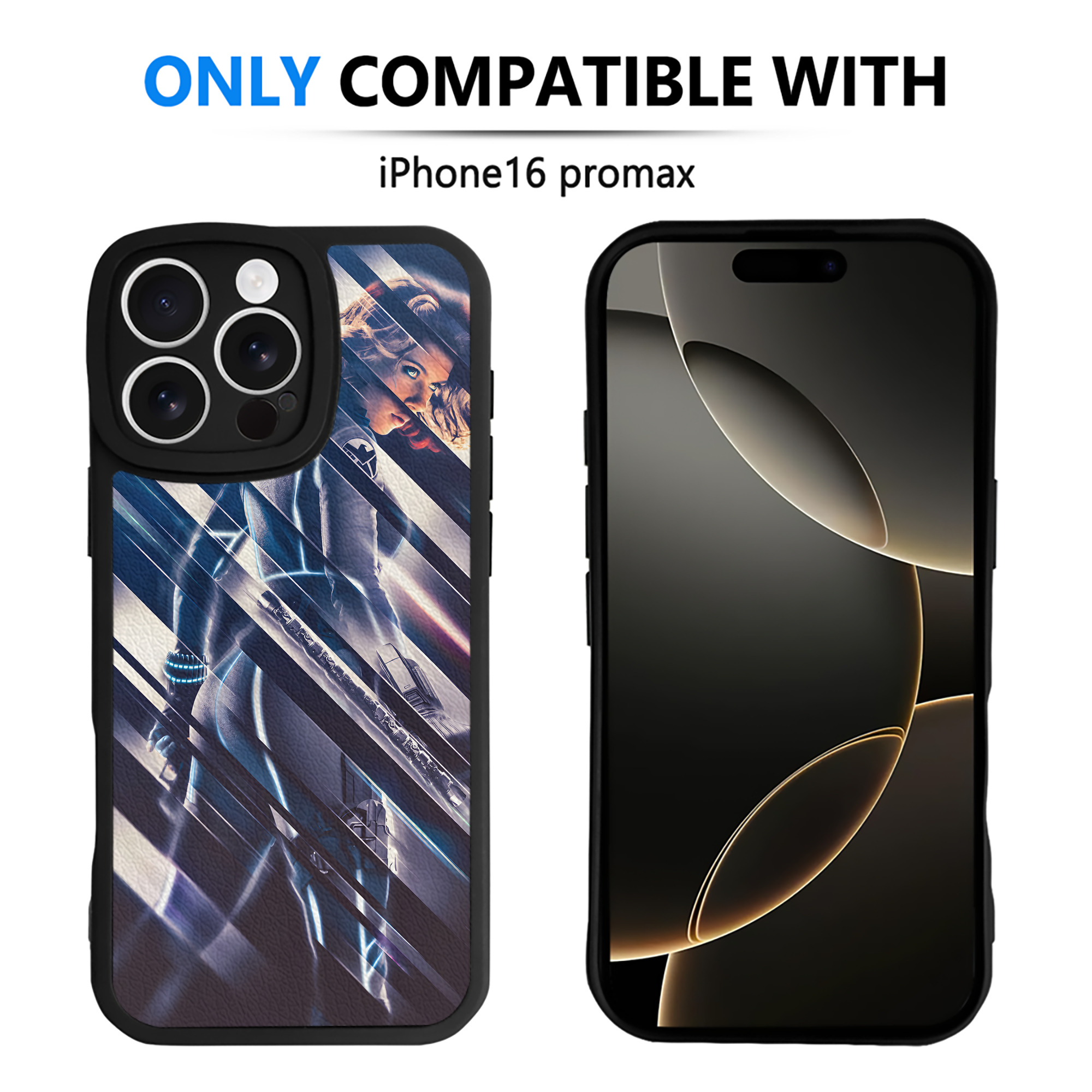 （画像用） アベンジャーズ The Avengers 【iPhone 16シリーズ対応】シリコンスマホケース（レザー調） 材質：シリコン